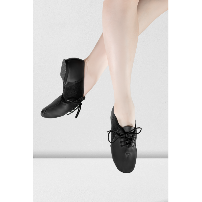 Leather Neoprene Lace-up Jazz