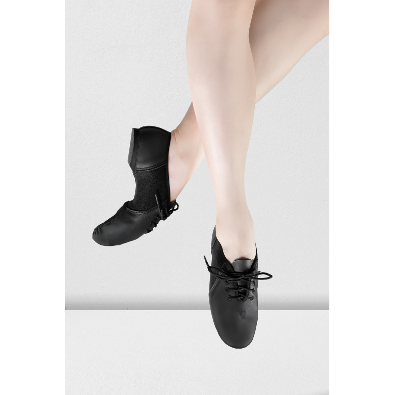 Leather Neoprene Lace-up Jazz